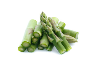 Asparagus on white background