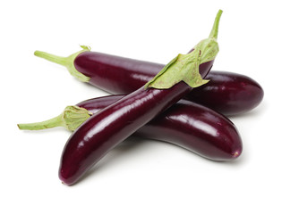 eggplant isolated on white background 