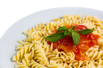 pasta isolated on white