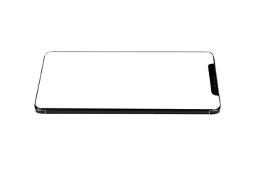 Isolated Black Full Display Smartphone