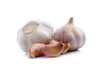 Garlic isolated on white background