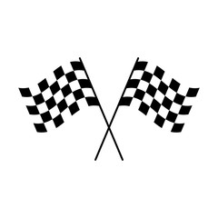 Racing flag. Simple vector illustration.