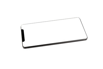 Isolated Black Full Display Smartphone