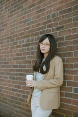 若い女性のポートレート