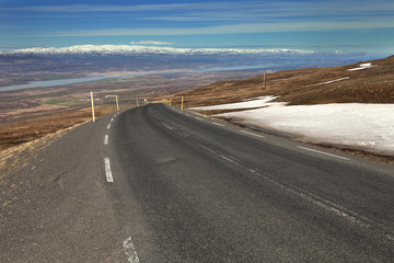 Beautiful multicolored spring landscape of Iceland