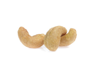 cashew nuts on white background