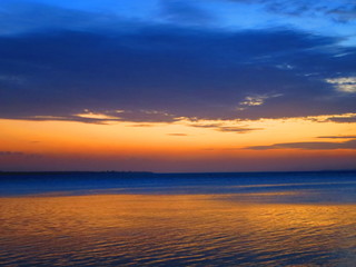 Atardecer en el mar