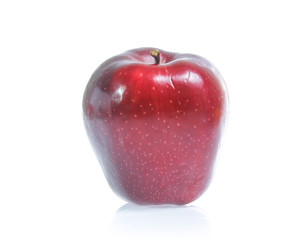 Red apple isolated on white.