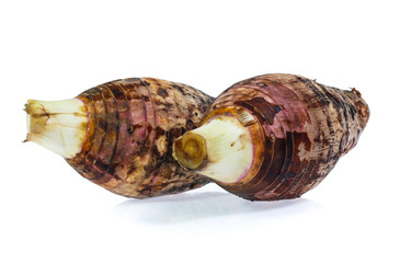 taro isolated on white background