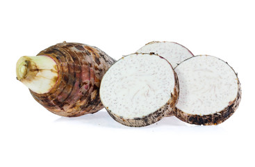 taro isolated on white background