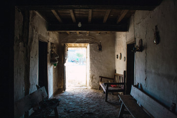 Abandoned interior of an old house.