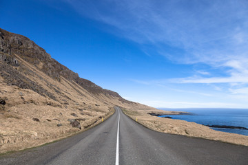 Beautiful multicolored spring landscape of Iceland