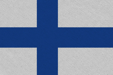 Finland fabric flag