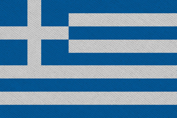 Greece fabric flag