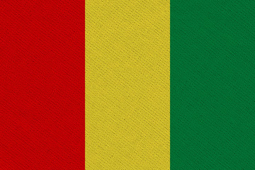 Guinea fabric flag