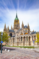 Obraz premium the XIth century gothic Cathedral in Bayeux, Lower Normandy
