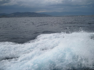 waves breaking on beach