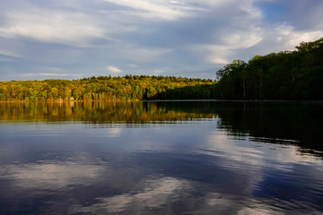 Fototapeta premium Cream Hill Lake, Connecticut, USA