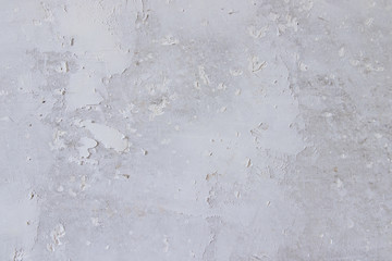 Obraz premium Texture concrete wall with putty. A thin layer of putty. White putty on a gray wall.