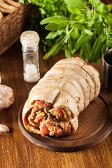Traditional italian porchetta