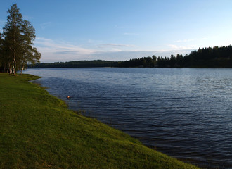 calm lake in Sweden