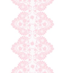 pink lace border