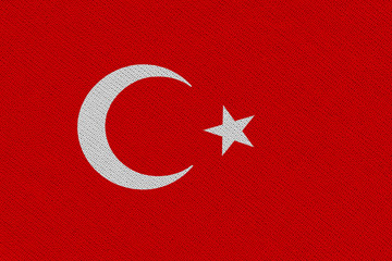 Turkey fabric flag