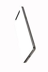 Isolated Black Full Display Smartphone