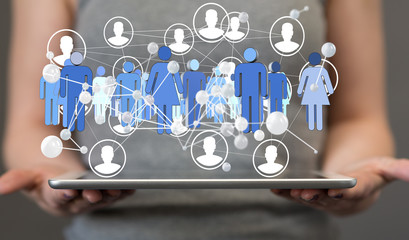 group -Stack of hands showing unity and teamwork 3d.