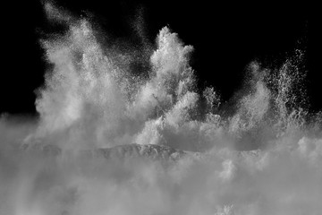 White wave splash - Powered by Adobe