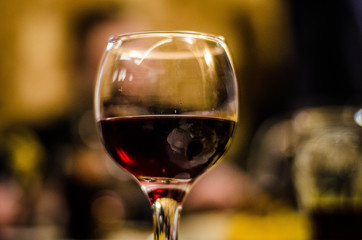 glass of red wine