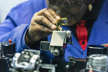 Diamonds polishing factory