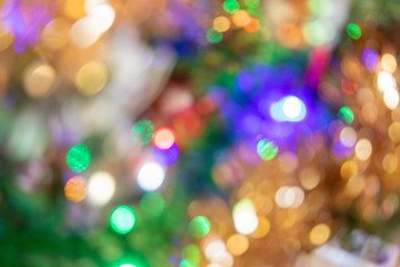 Bokeh lumi&egrave;res de no&euml;l