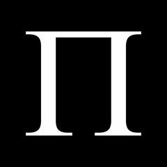 Pi greek sign