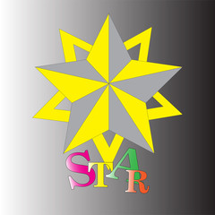 Star icon vector. Classic rank isolated. Trendy flat favorite design. Star web site pictogram, mobile app. Logo illustration