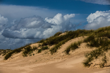 landscape with stormy clouds