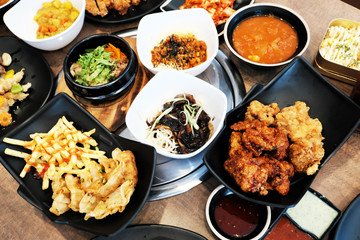 Korean food on the table