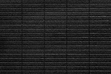 Black brick wall texture and background seamless