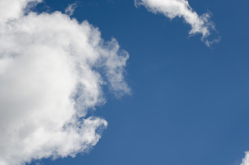 blue sky with white clouds