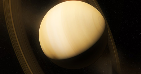 Planet Saturn, 3d render