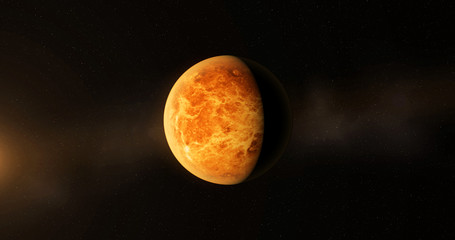 Planet Venus, 3d render © Dronandy