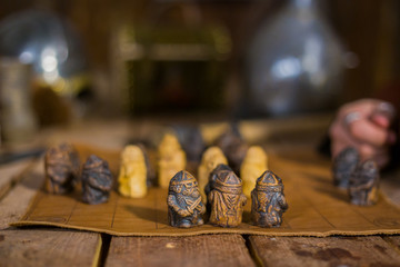 Popular strategy board game - tafl