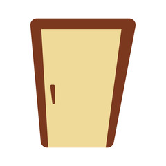 Doors. Wooden doors. Door icon. White background. Vector illustration. EPS 10.