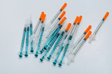 Treatment against addiction. Vaccination of people. Insulin injection