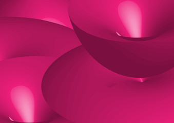 Abstract background with transparent shapes overlapping each other. Horizontal composition A4