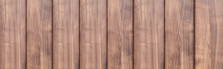 Panorama of Brown wood fence texture and background
