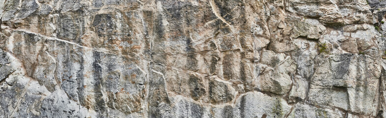 Detail of a raw rock wall