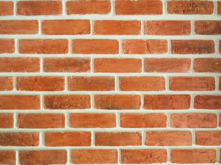 Brown brick wall with white cutting lines