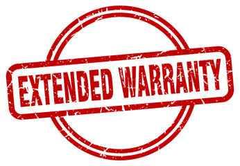 extended warranty grunge stamp