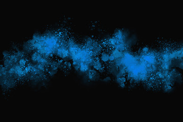 Abstract blue color design on dark background